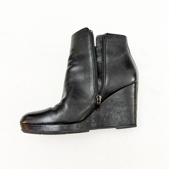 Via Spiga Leather Platform Round Toe Boot Size 8 - Picture 6 of 6